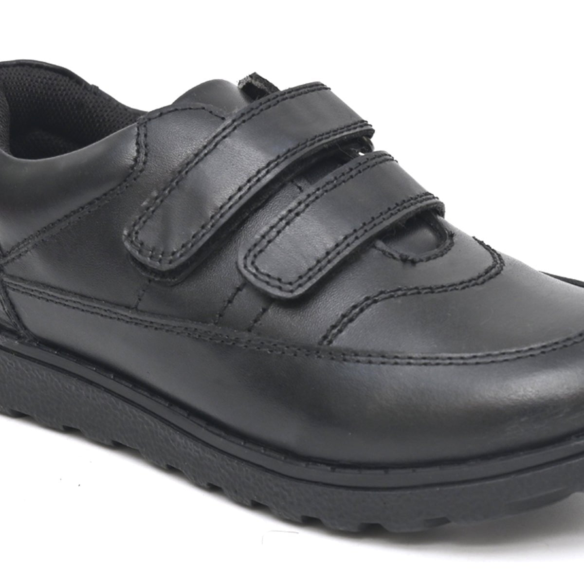 ALBERT Genuine Leather Black Dual Size technology School Shoes - Fresh Feet