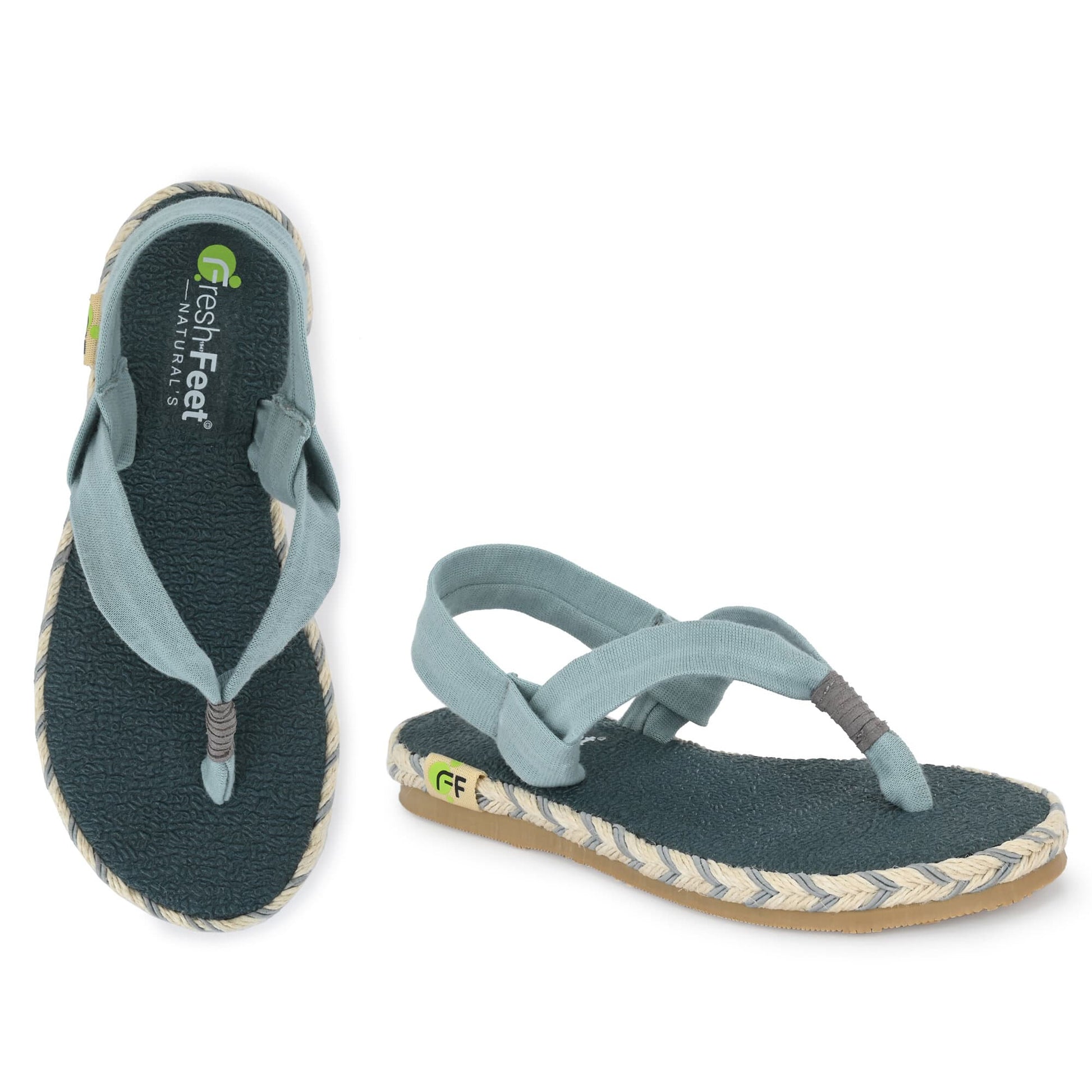 Alexa Light Blue Comfy Sandals for Kids - Fresh Feet