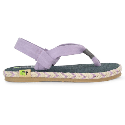 Alexa Light Purple Yoga Mat Sandals for Kids - Fresh Feet