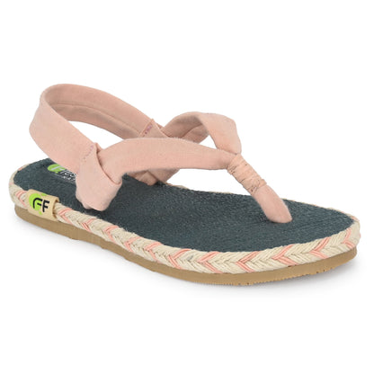 Alexa Peach Yoga Mat Sandals for Kids - Fresh Feet