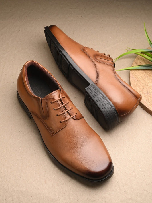 Arden Tan Formal Lace - up Shoes For Men - Fresh Feet