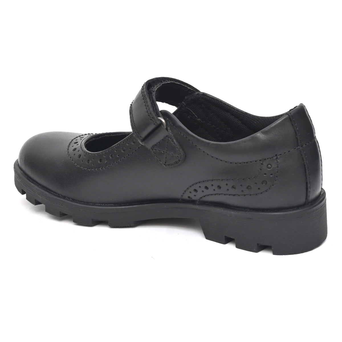 BELLA Genuine Leather Black Dual Size technology School Shoes - Fresh Feet