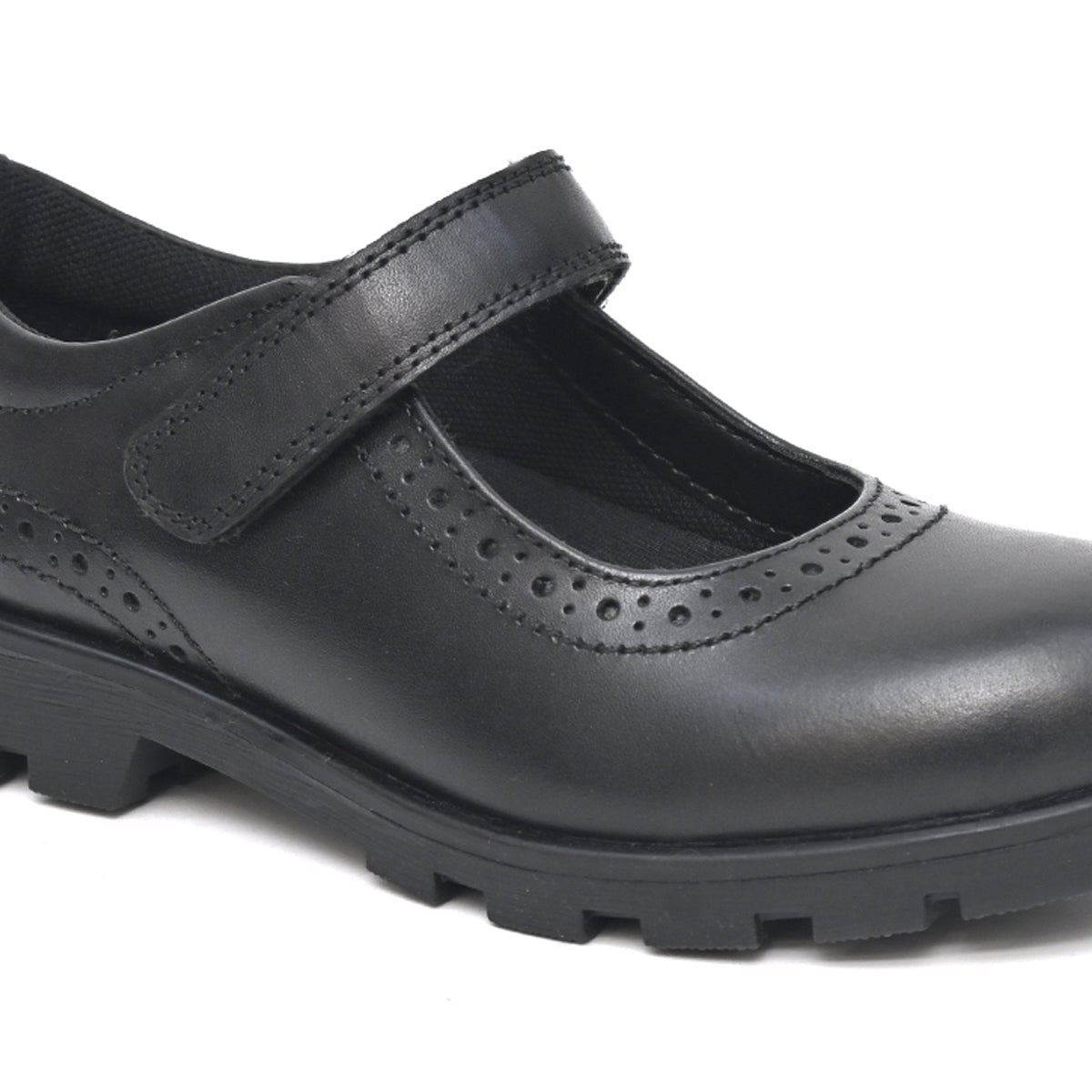 BELLA Genuine Leather Black Dual Size technology School Shoes - Fresh Feet