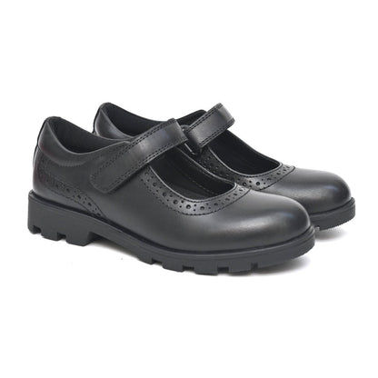 BELLA Genuine Leather Black Dual Size technology School Shoes - Fresh Feet