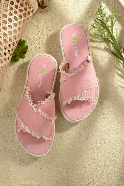 Best Mithali Baby Pink Dr. Slippers for Women - Comfort & Style Combined - Fresh Feet